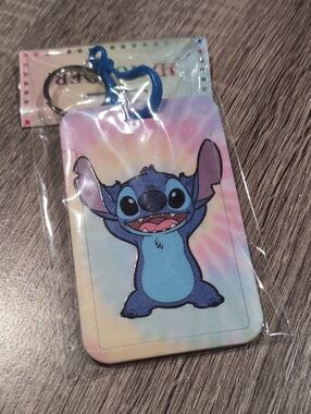 Lilo & Stitch Blue Character Keychain Tag